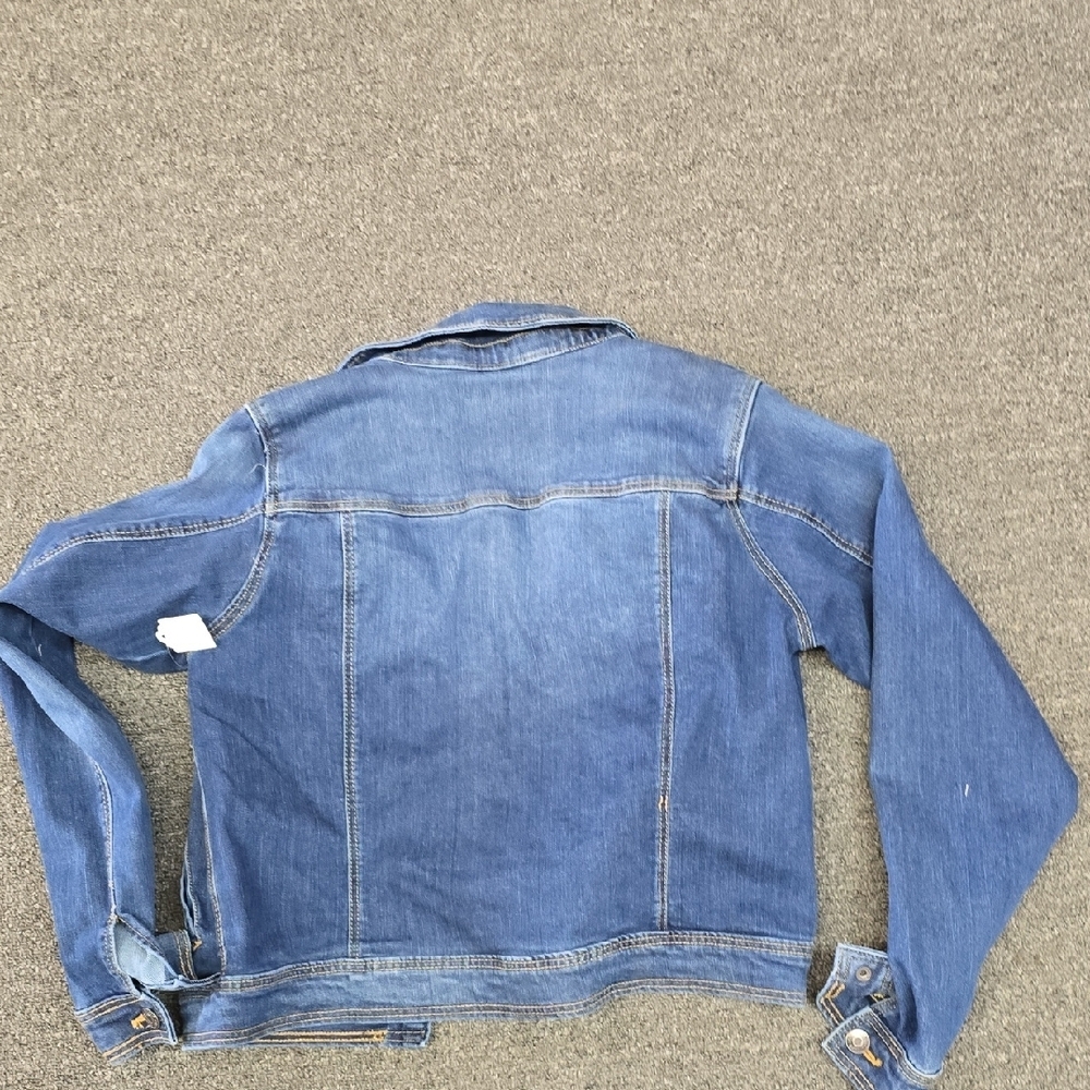 Cat & Jack Medium Blue Denim Jacket with Button Front - Picture 2 of 2